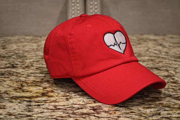 Red Dad Hat w/ White Logo