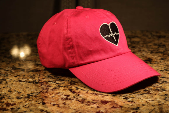 Hot Pink Dad Hat w/ Black Logo