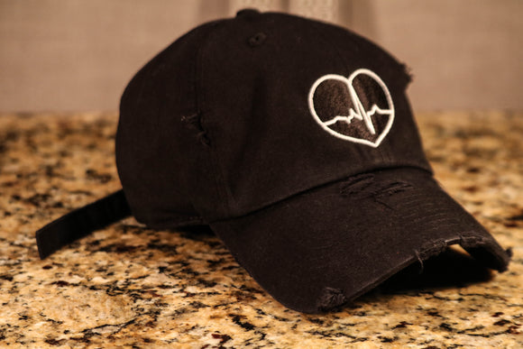 Black Dad Hat w/ Black Logo