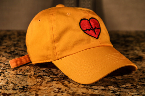 Gold Dad Hat w/ Traditional Logo