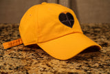 Gold Dad Hat w/ Black Logo