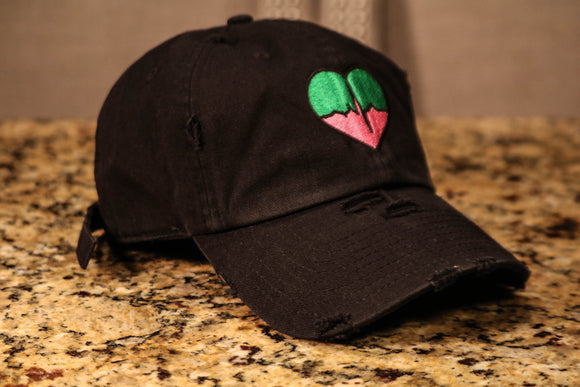 Black Hat w/ Green & Pink Logo