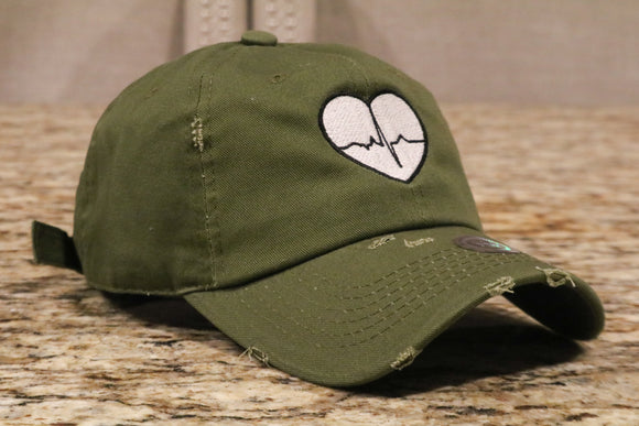 Dark Green Hat w/White Logo